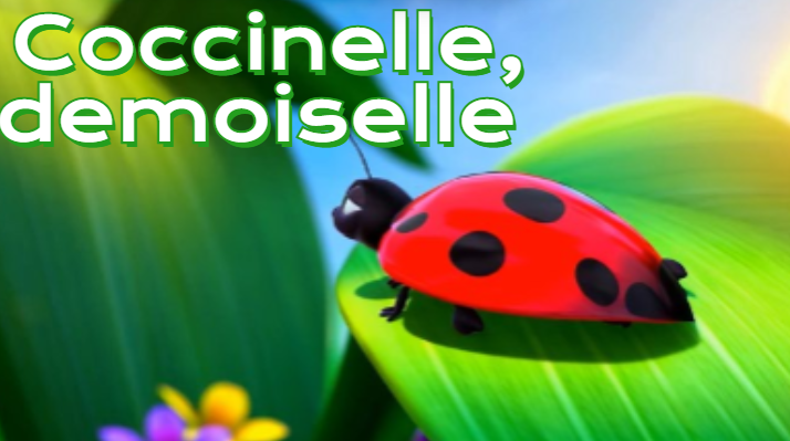 Comptine Coccinelle, demoiselle 🐞 pour enfants