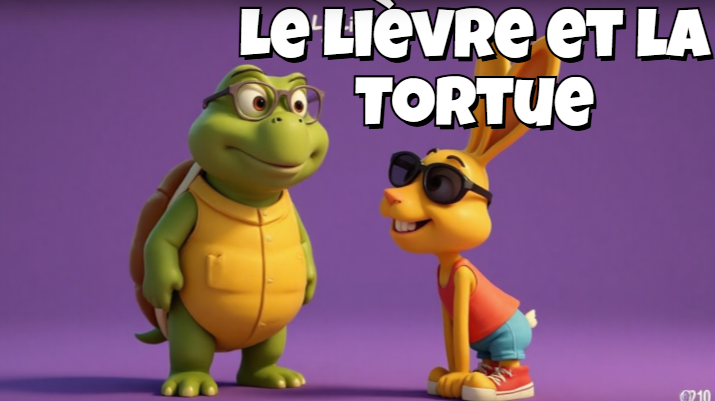 Comptine Le Lièvre et la Tortue pour enfants